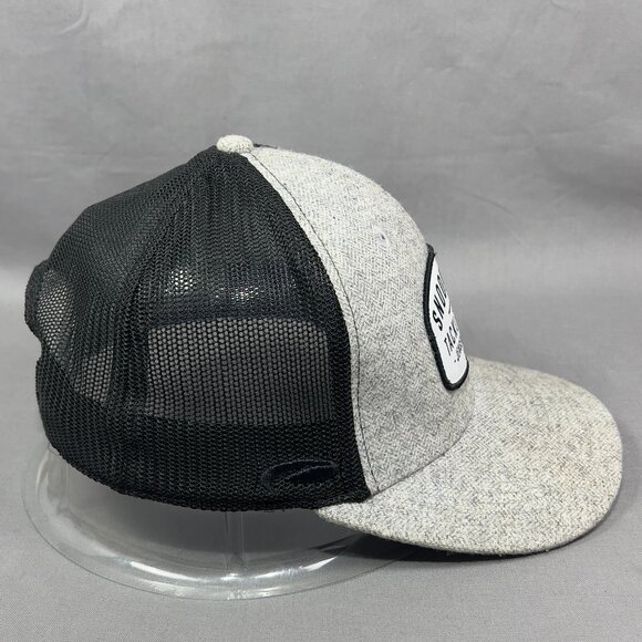 Snook Hook Tackle Bait Snapback Cap Hat Pukka Gray Trucker Jensen Beach FL Mens - Picture 4 of 15